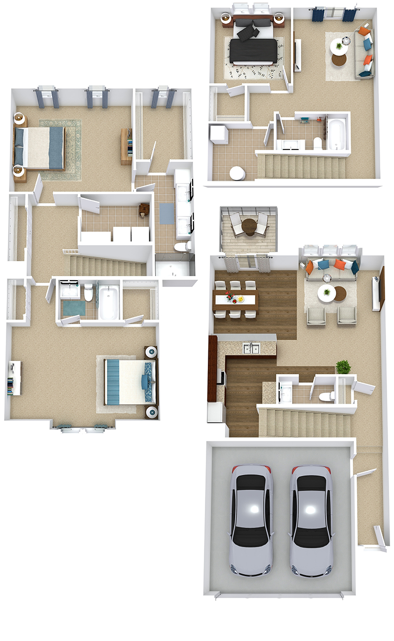 Aspire Townhomes in West Des Moines, IA 3-Bedroom Executive